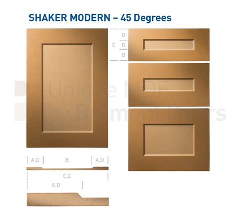 A brand new door style with a little more personality! Shaker Modern - 45 Degree Angle (Shaker Kitchen Cabinet ...