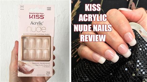 Kiss Acrylic Nude M Nails Are They Worth It Youtube