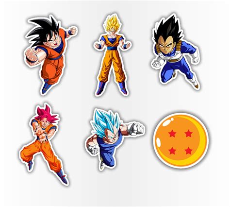 Dragon ball z cake toppers featuring dragon ball z characters. Aplique topper 3d para colheres e doces - 3cm Dragon Ball ...