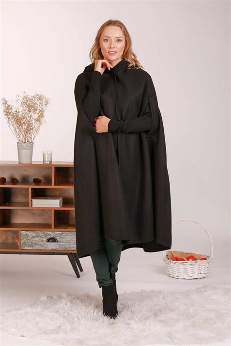 Wool Poncho Coat Allseams