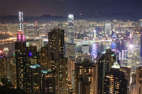 Hong Kong At Night Geoff Boeing
