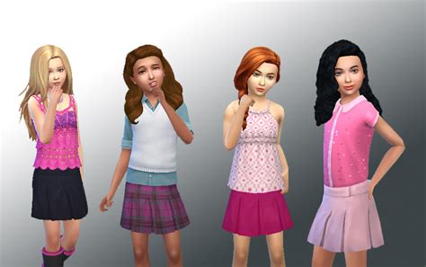 My Sims 4 Blog Pleated Mini Skirt For Girls By Kiara24