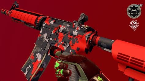 Csgo M4a4 Red Ddpat The 2021 Dust 2 Collection Youtube
