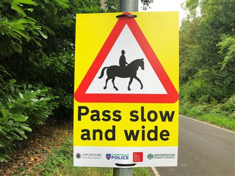 Horse Rider Safety Campaign Launched On Oxfordshires Roads