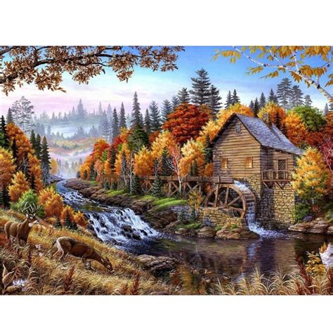 Diy Oil Painting By Numbers Canvas Picture Adult Coloring Paint Acrylic