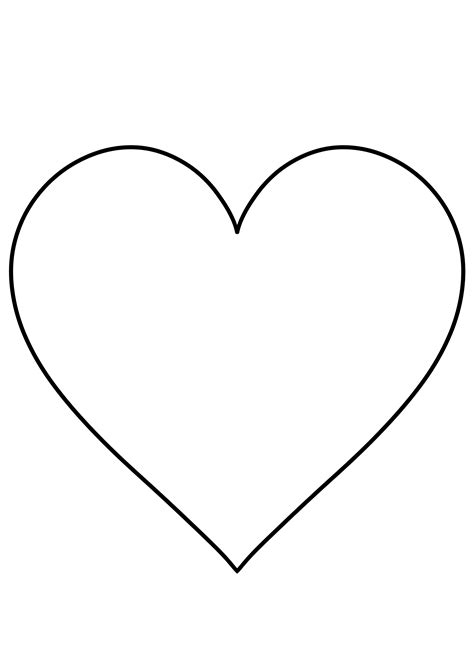 Cut Out Printable Heart Template