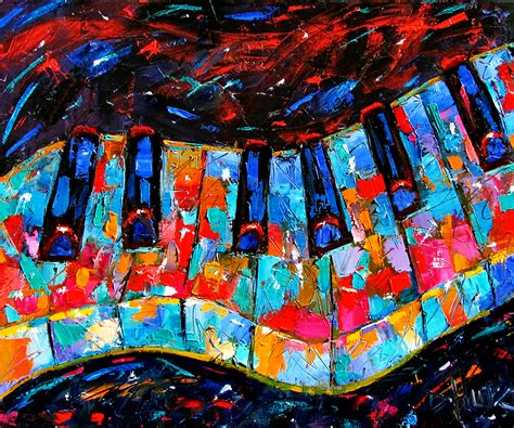 Debra Hurd Original Paintings And Jazz Art Abstract Piano Art Painting