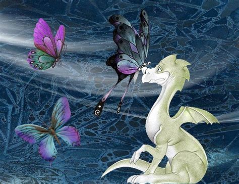 Dragon And The Butterfly Butterfly Dragon Dragon Art Artwork