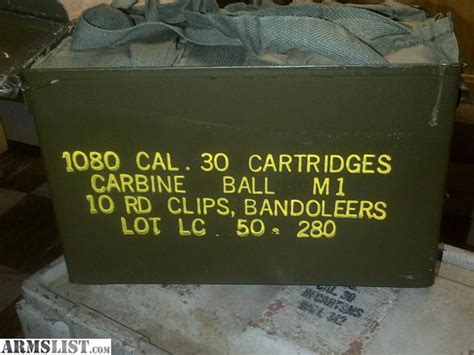 Armslist For Sale 30 Cal M1 Carbine Ammo 1080 Rounds Stripper Clips
