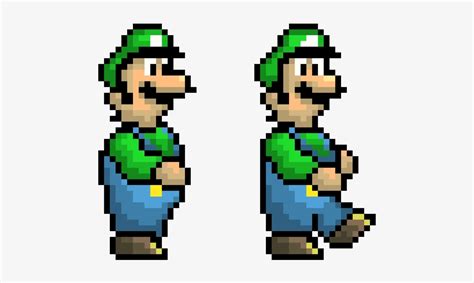 Luigi Walk Sprites Video Game Sprite Pixel Art Free Transparent Png