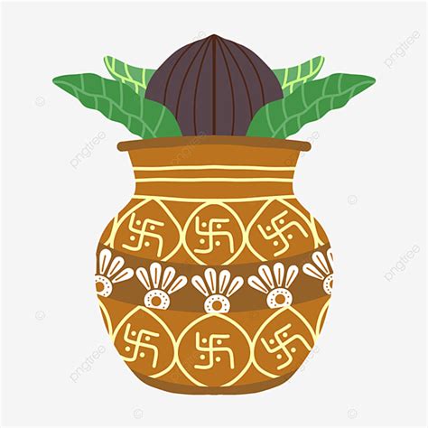 Potting Clay Clipart Hd PNG Traditional Festival Brown Clay Pot