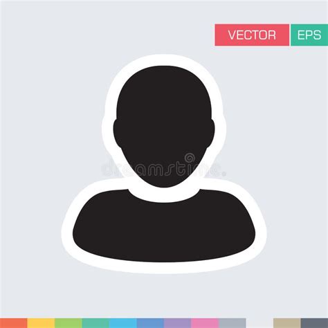 Benutzer Ikonen Flache Vektor Person Profile Avatar Illustration Vektor