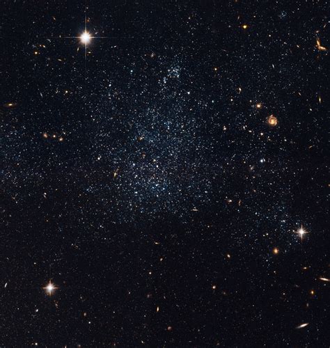DVIDS Images Hubble Finds That Blue Blobs In Space Are Orphaned Clusters Of Stars