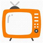 Tv Icon Retro Television Appliances Icons Flat