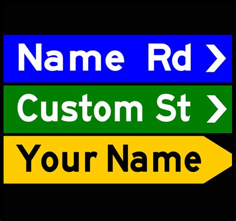 Street Sign Personalised