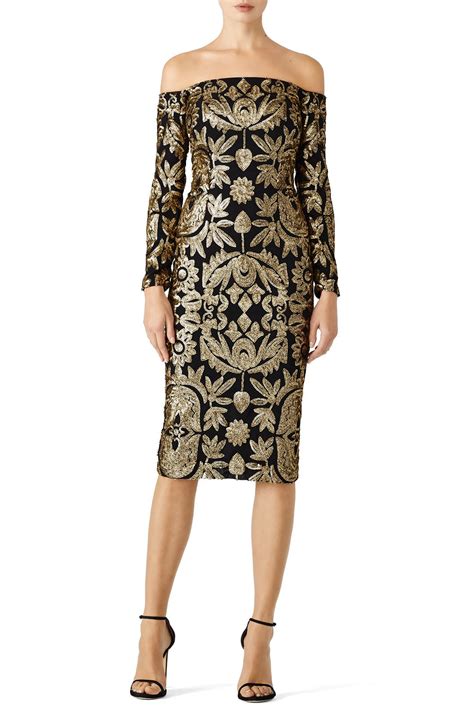 Sequin Egyptian Dress By Nicole Miller Rent The Runway
