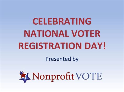 Celebrating National Voter Registration Day Ppt Download