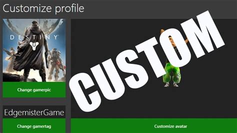 (you'll need to select switch to gamerpic first if you're replacing your avatar with a custom image.) How to make Custom Gamerpics on Xbox One & 360 (patched ...