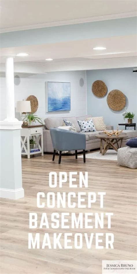 The install process is ingenious and works very well. Basement Makeover with White Ceiling and Vinyl Floor ...