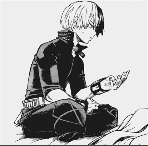 Todoroki Shoto Anime Monochrome Anime Guys Black And White Aesthetic