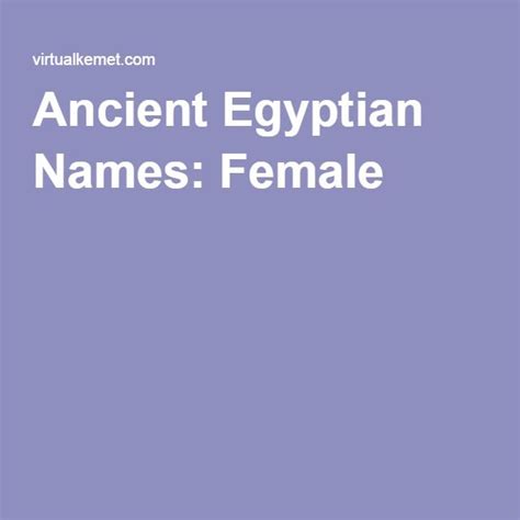 ancient egyptian names female egyptian names fun facts about egypt egyptian history