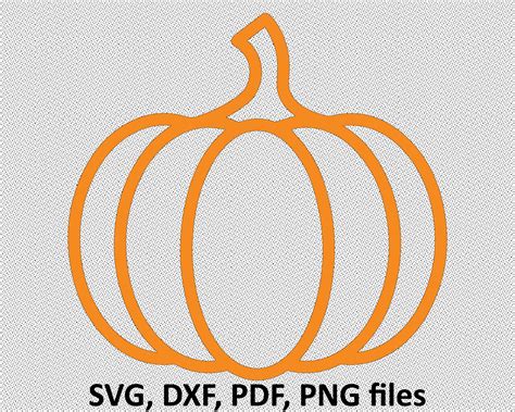 Digital Art And Collectibles Pumpkin Png Autumn Svg Pumpkin Cut File