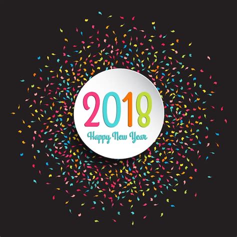 Free Vector Happy New Year Confetti Background