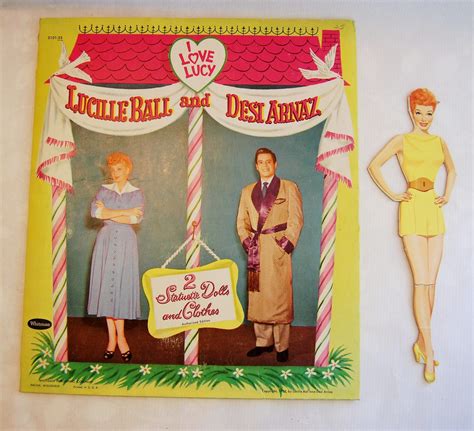 Vintage 1950s I Love Lucy Paper Dolls By By Nostalgiavintage2