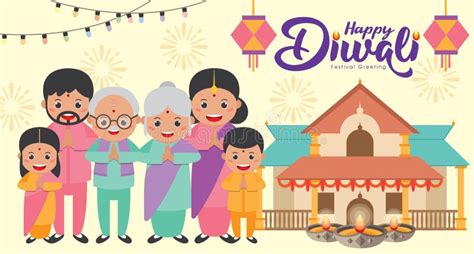 Diwali Or Deepavali Festival Of Lights Banner Templates With Cute
