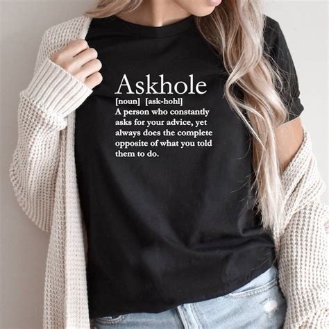 Askhole T Shirt Etsy