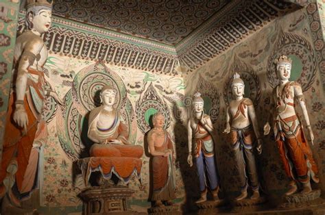 Dunhuang Frescoes（mogao Caves ） Stock Photo Image Of Treasure