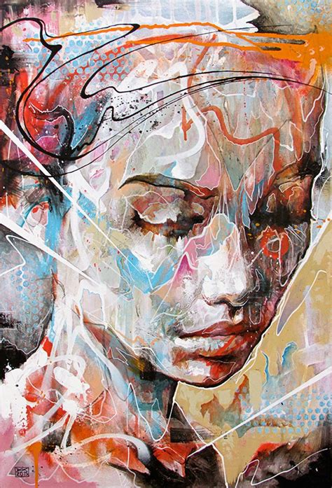 Drenched In Reflection Abstract Portrait Painting Art Painting Art