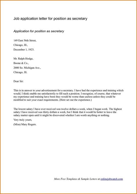 Types of job application letter. 27+ Example Of Cover Letter For Job in 2020 | Job cover ...