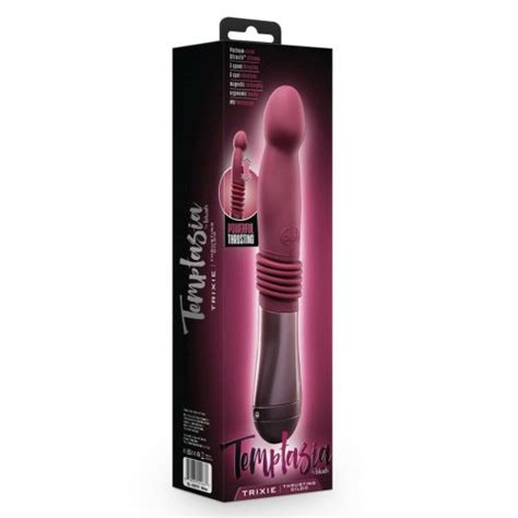 Temptasia Trixie Rechargeable Silicone Thrusting Dildo Sex Toys At