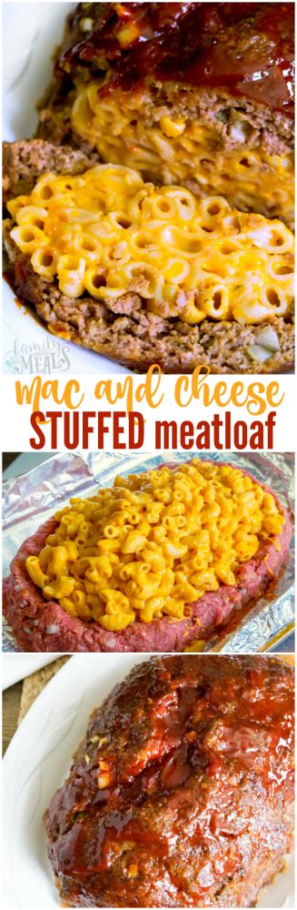 If you want mac and cheese to be a side dish then it foes good with just about anything. Mac and Cheese Stuffed Meatloaf - Family Fresh Meals