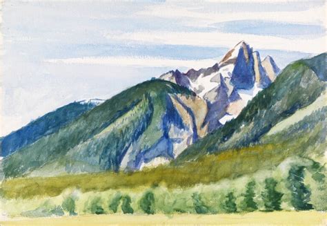 Edward Hopper 1882 1967 Slopes Of The Grand Teton