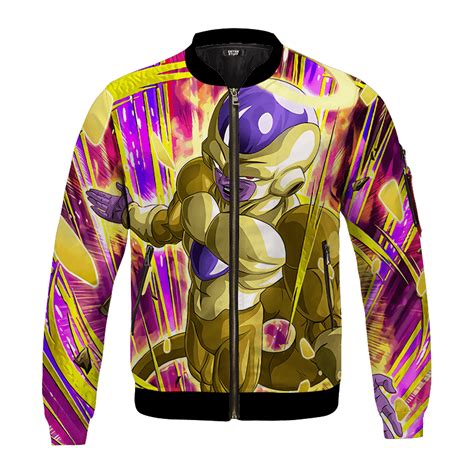 Dragonballz bomber jacket goku custom. Dragon Ball Z Golden Frieza Awesome Art Bomber Jacket ...