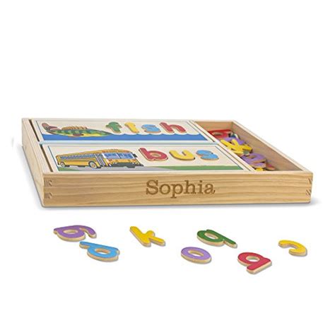 Melissa And Doug Personalized See And Spell Wooden Educational Toy Pricepulse