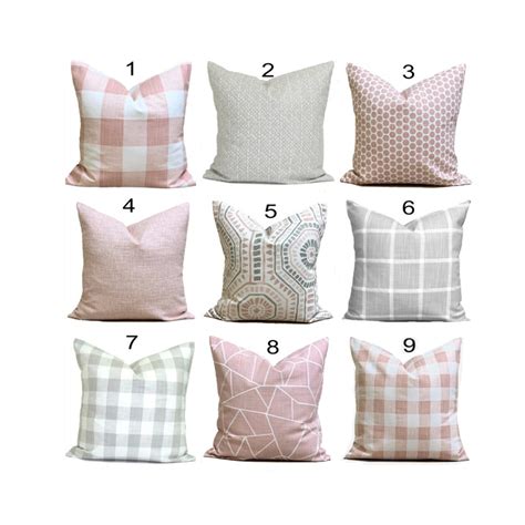 Blush Pink Pillow Cover Blush Pillow Decorative Pillow Etsy