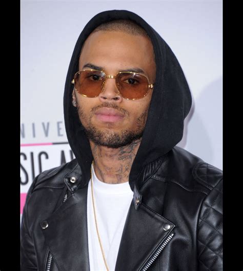 Photo Chris Brown Aux American Music Awards Au Staples Center Los
