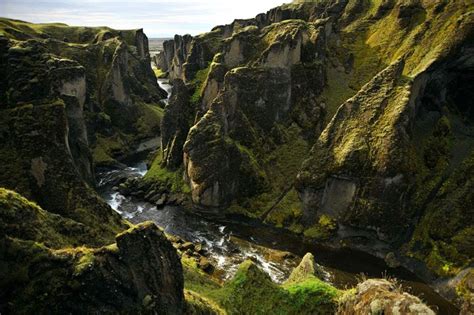 Travel Trip Journey Fjaorargljufur Canyon In Iceland