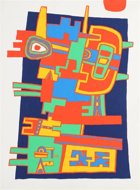 Jacques Soisson - Nord Est Psychedelic Silkscreen by Jacques Soisson, Print For Sale at 1stdibs