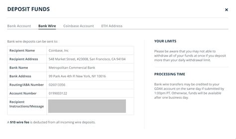 Please note that you can't use wire transfers to buy bitcoin directly, but only to deposit usd into your coinbase account. Top 7 Exchanges for Buying Cryptocurrencies with Fiat (USD ...