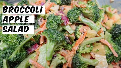 In a large bowl, toss together all of the ingredients except for the dressing, mayo and thyme. Broccoli Apple Salad - YouTube