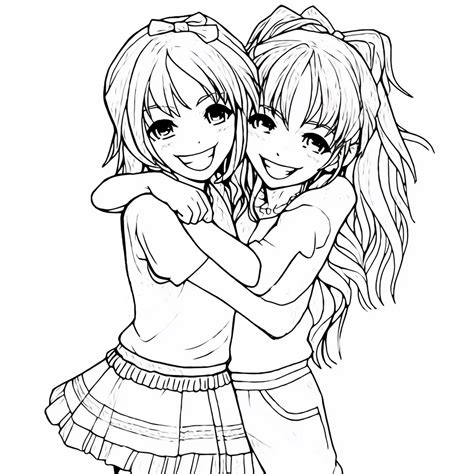 Dibujo 02 De Bff Best Friends Forever Para Colorear