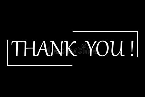 Thank You Lettering On A Black Background Calligraphy Modern Vector