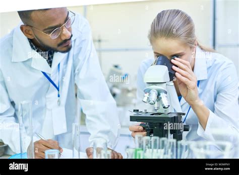 Scientists Doing Research In Lab Stock Photo Alamy