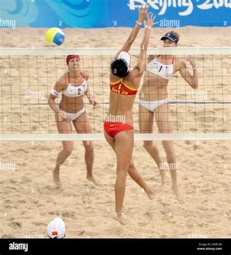 Olympic Games Beijing 2008 13th Day 21808 Womans Beach Volleyball Uas V China Gold Medal