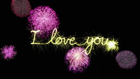 We Love You Sparkler Animation Stock Footage Video 6383150 Shutterstock