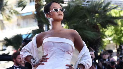 Rihanna In Dior Haute Couture Chopard And Andy Wolf Eyewear At The